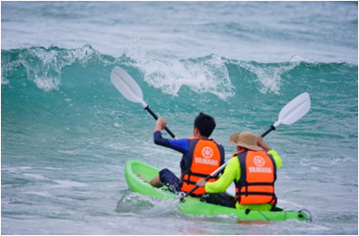 獨木舟接力升旗賽